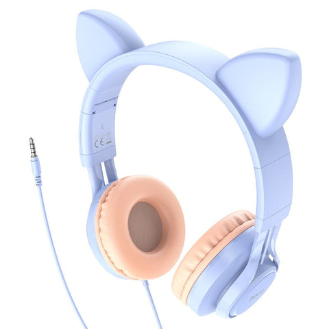 Audífonos con micrófono HOCO CAT Ear - Índigo72.com