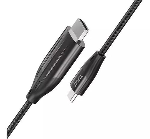 Cable Adaptador HOCO - USB C Macho a HDMI Macho 4k 2mts Ua16 - Índigo72.com