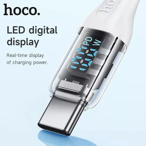 Cable de Carga HOCO - USB C a LIGHTING Iphone 20w U115 - Índigo72.com