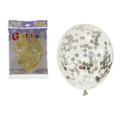 Globos Glitter 12" Latex Confeti Dorado (paq. de 50 uni) - Índigo72.com