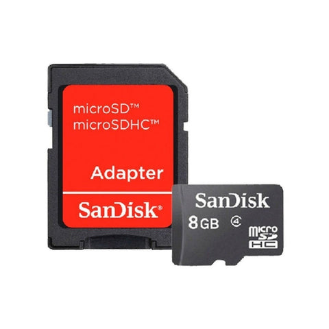 Micro SD HC Card con adaptador 8Gb SANDISK - Índigo72.com