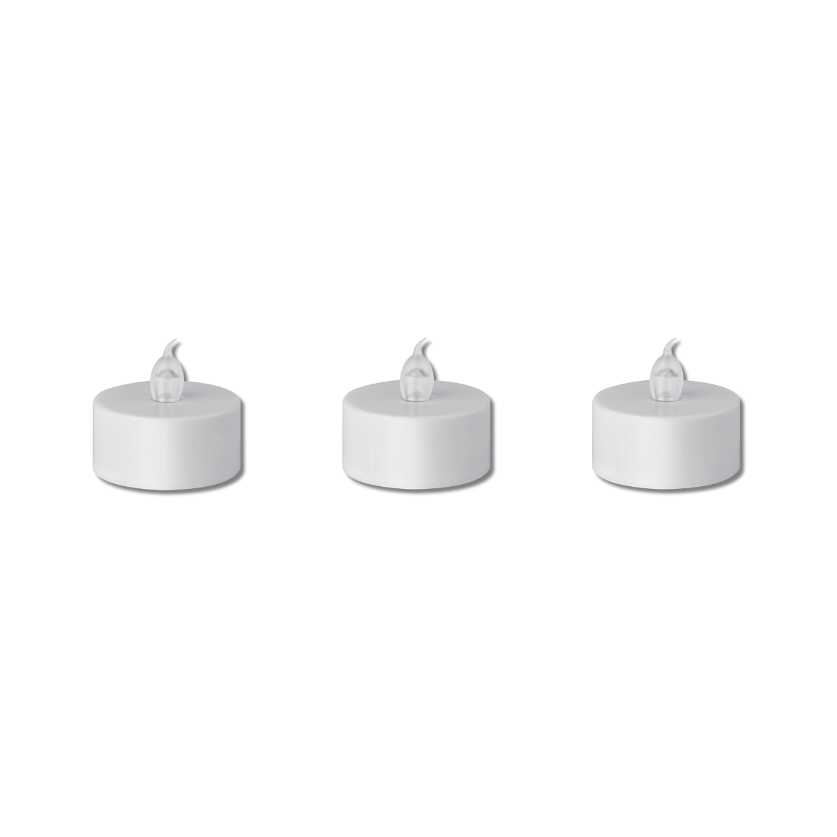 Velas LED De Cera Real Con Temporizador, En Cristal Satinado, Juego De