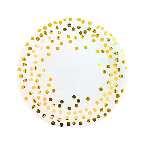 Platos Lunares Fiesta 7" Descartables de Cartón (Paq. de 10uni)