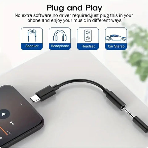 Adaptador Convertidor Usb C A 3.5mm - Indigo72.com