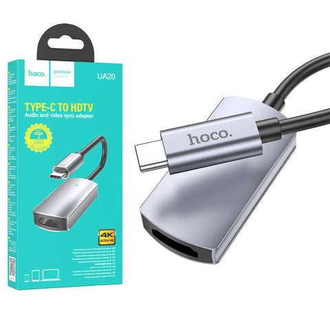 Adaptador Usb - c A Hdmi 4k Ultra Hd Hoco Ua20p - Índigo72.com