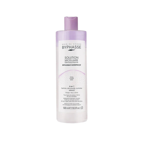 Agua Micelar Desmaquillante Bifásica WaterProof Byphasse 500ml - Índigo72.com