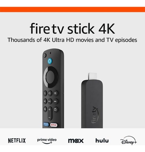 Amazon Fire Tv Stick 4k Wifi 6 Control Tv Netflix Hbo Y Más - Índigo72.com