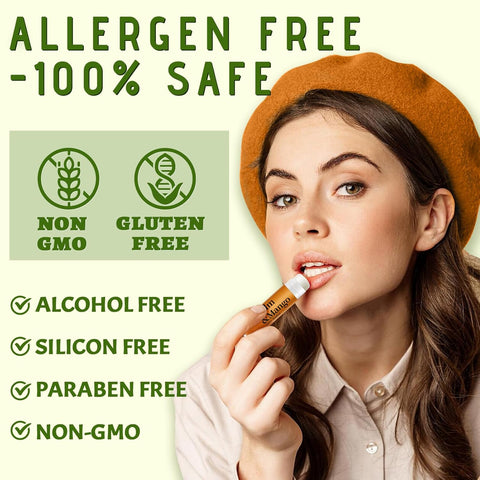 Balsamo Labial Hidratante Saborizado Orgánico 4,2Gr (6 Uni) - Indigo72.com