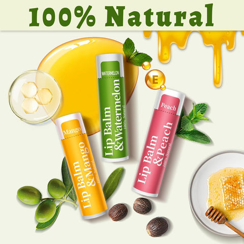 Balsamo Labial Hidratante Saborizado Orgánico 4,2Gr (6 Uni) - Indigo72.com