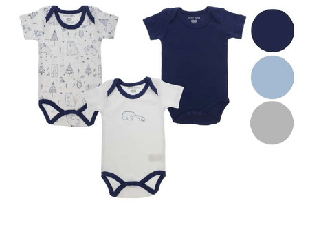 Body para Bebé 3 Niño (Set de 3 Piezas) - Índigo72.com