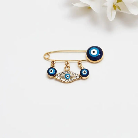 Broche Elegante de Ojo Turco 4cm - Indigo72.com