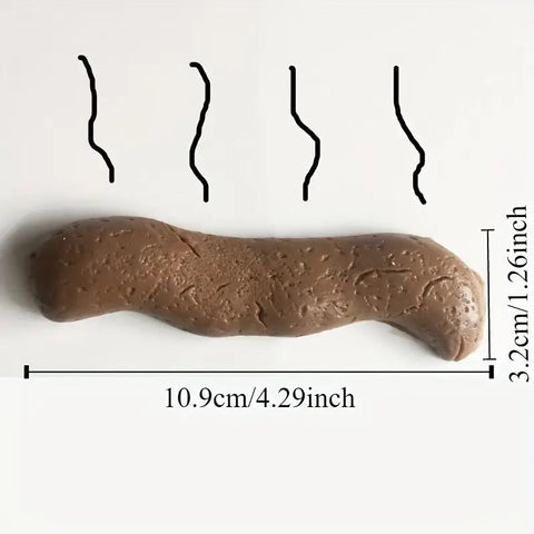 Broma Falsa Caca de Juguete elástica 11cm - Indigo72.com