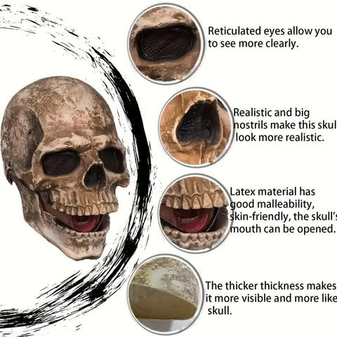 Broma Máscara de Calavera Terror - Indigo72.com
