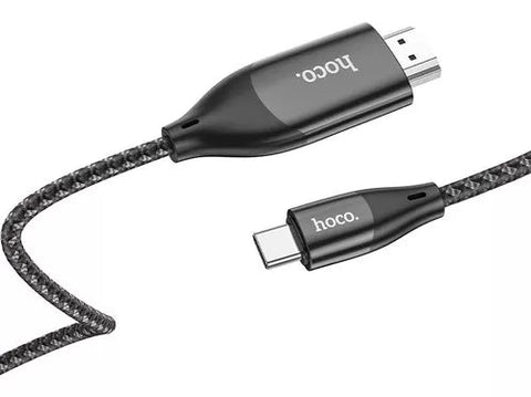 Cable Adaptador HOCO - USB C Macho a HDMI Macho 4k 2mts Ua16 - Índigo72.com