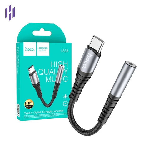 Cable convertidor Tipo USB - C a 3,5 mm Hoco LS33 - Índigo72.com