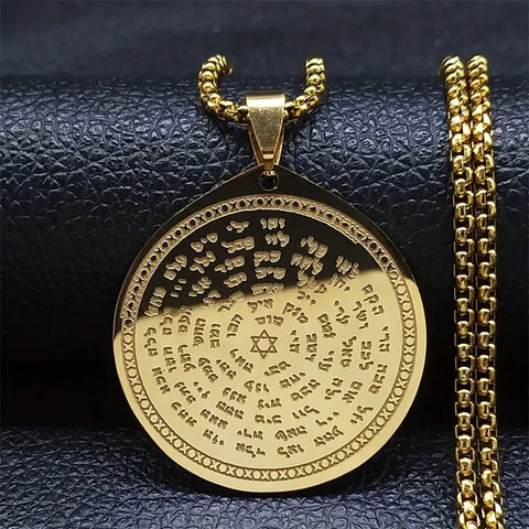 Cadena con Medalla 72 Nombres de Dios - Indigo72.com