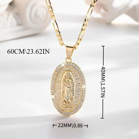 Cadena con Medalla de San Judas Brillantes Acero Inoxidable 316 - Indigo72.com