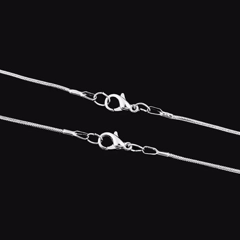 Cadena Serpiente 1.2 Mm Con Cierre Langosta Para Colgante 50cm - Indigo72.com