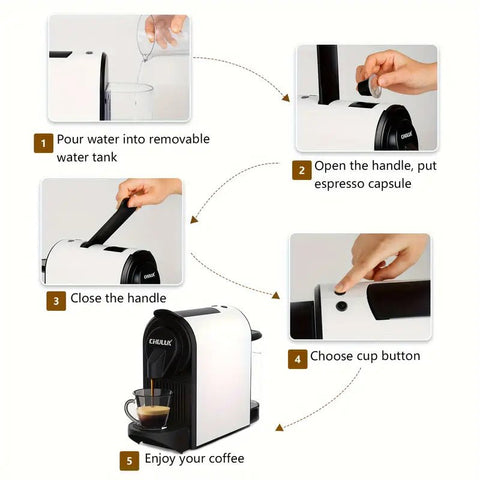 Cafetera Nespresso Brews Negra + 30 Cápsulas MultiSpresso - Indigo72.com