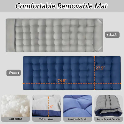 Cama Portátil con Colchón Grueso XXL - Indigo72.com