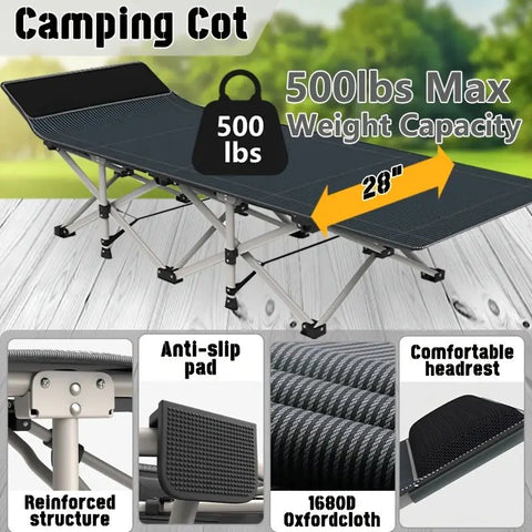 Cama Portátil con Colchón Grueso XXL - Indigo72.com