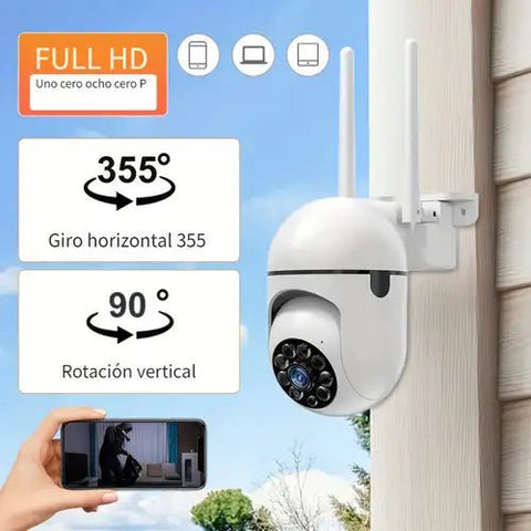 Cámara Seguridad Wifi Full HD 1080p 355g con TF 64gb Obsequio - Indigo72.com