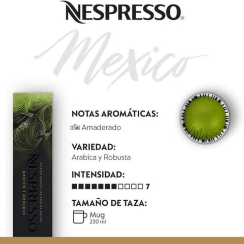 Cápsulas Nespresso Vertuo. Master Origins México - Índigo72.com