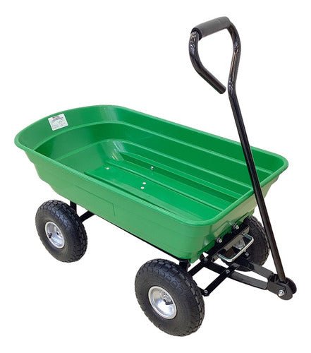 Carretilla Para Jardín 278lts Con Ruedas Inflables Indigo72 - Indigo72.com