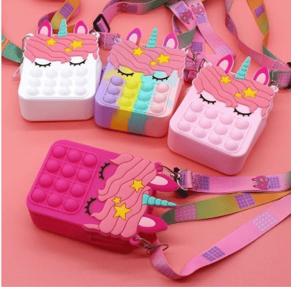 Cartera Unicornio Pop Bubble Push It Hombro - Índigo72.com