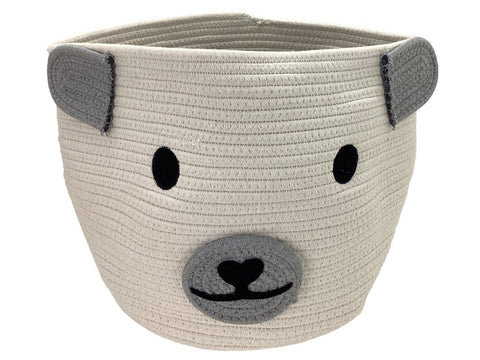 Cesta Canasta de Algodón Mediana 27x27x25 - Indigo72.com