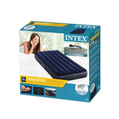 Colchón Auto Inflable Individual Intex Negro - Índigo72.com