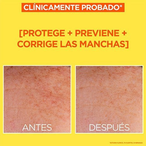 Crema Antimanchas Invisible GARNIER Anti-UV Diario con Vitamina C y SPF50 - Índigo72.com