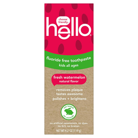 Crema Dental Hello Kid's Sin Fluor Niños +2 Años 119gr - Índigo72.com