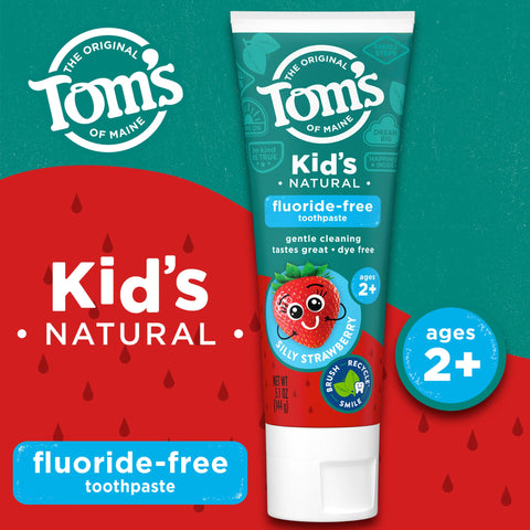 Crema Dental TOM'S Kid's Sin Fluor Niños +2 Años 144gr - Índigo72.com