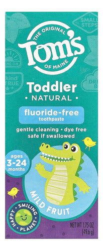 Crema Dental Tom's Toddler Sin Fluor Bebés 3 - 24 Meses 49gr - Indigo72.com