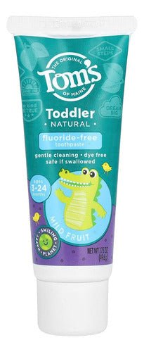 Crema Dental Tom's Toddler Sin Fluor Bebés 3 - 24 Meses 49gr - Indigo72.com