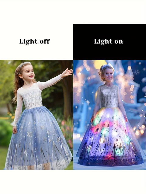 Disfraz de Elegante vestido de princesa con luces LED - Indigo72.com