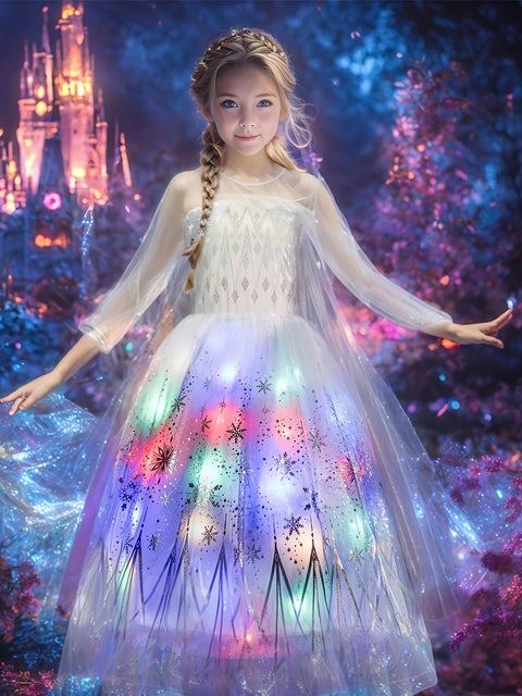 Disfraz de Elegante vestido de princesa con luces LED - Indigo72.com