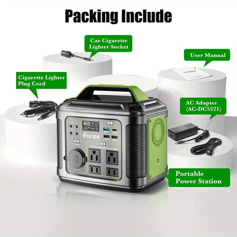 Estación de Energía Portátil 120v 300W 296Wh (8000mAh) - Indigo72.com