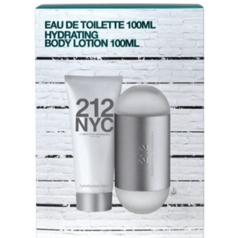 Estuche 212 NYC CAROLINA HERRERA 100ml + Crema Dama - Índigo72.com