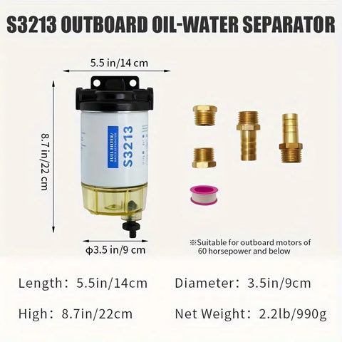 Filtro De Gasolina Marino Racor Con Separador De Agua S3213 - Indigo72.com