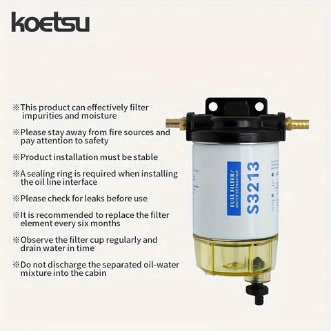 Filtro De Gasolina Marino Racor Con Separador De Agua S3213 - Indigo72.com