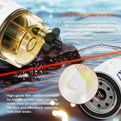 Filtro De Gasolina Marino Racor Con Separador De Agua S3227 - Indigo72.com