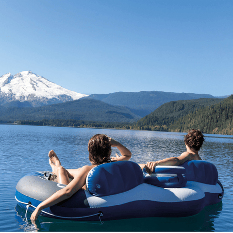 Flotador Balsa Silla Doble Adulto con Cava River Run - Índigo72.com