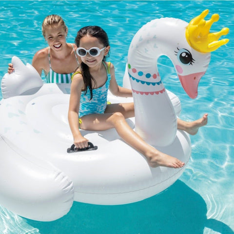 Flotador Piscina Cisne con Asas de Sujeción 142 x 137 x 99 CM - Índigo72.com