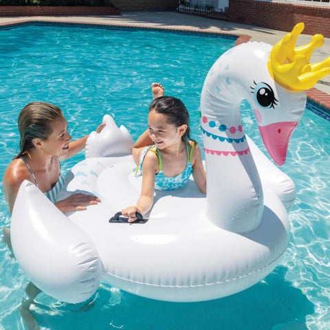 Flotador Piscina Cisne con Asas de Sujeción 142 x 137 x 99 CM - Índigo72.com