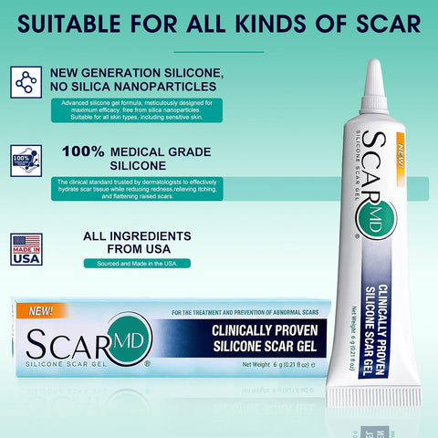Gel ScarMD Fórmula avanzada para Cicatrices y Manchas 6gr - Indigo72.com