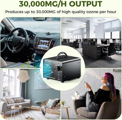 Generador de Ozono Profesional 30,000 mg/h Casa u Oficina - Indigo72.com