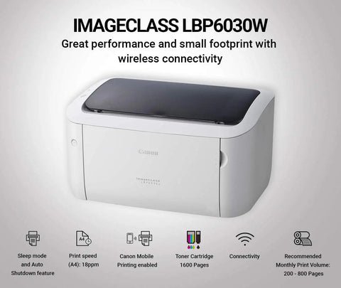 Impresora Láser Canon Lbp 6030w Wifi Monocromática Laser - Indigo72.com