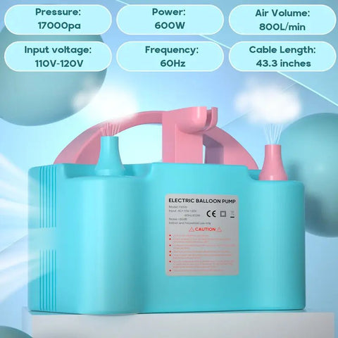 Inflador Eléctrico Bomba De Globos Portátil - Indigo72.com